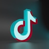 a 3d rendering of the letter j in red and blue