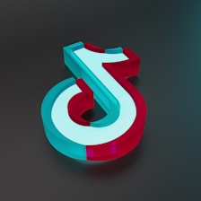 a 3d image of the letter s in red, white and blue