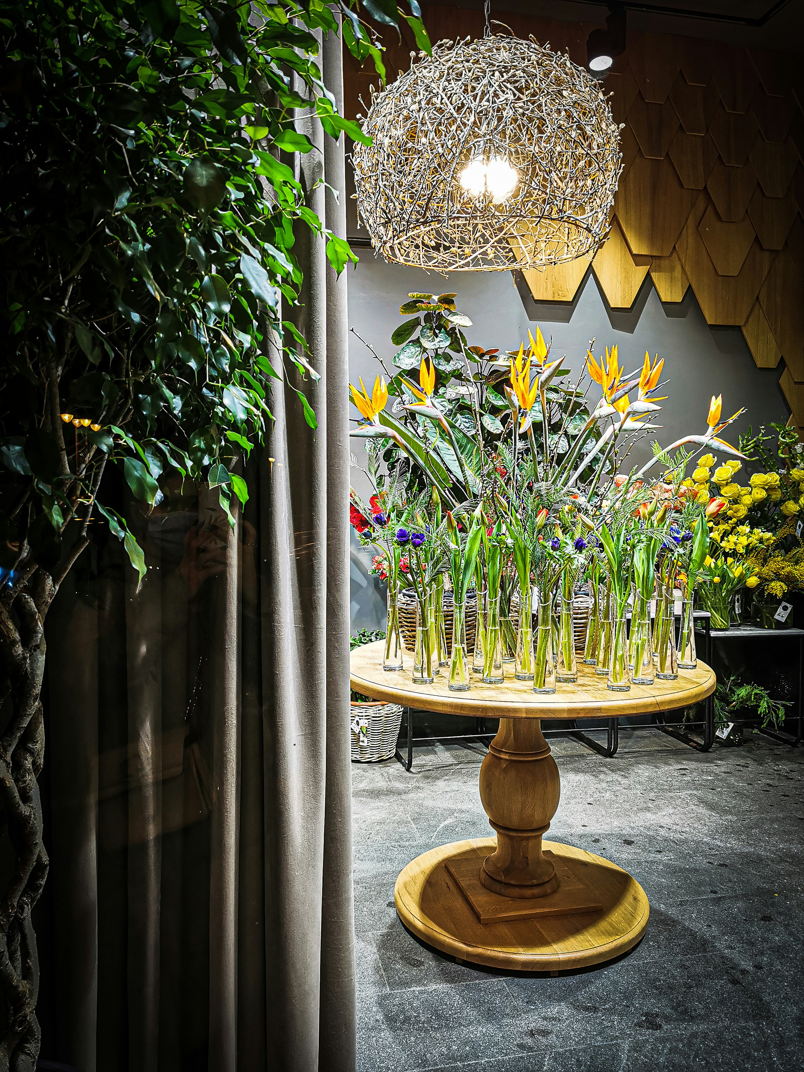 Vibrant tropical flowers with birds of paradise and exotic blooms for parties