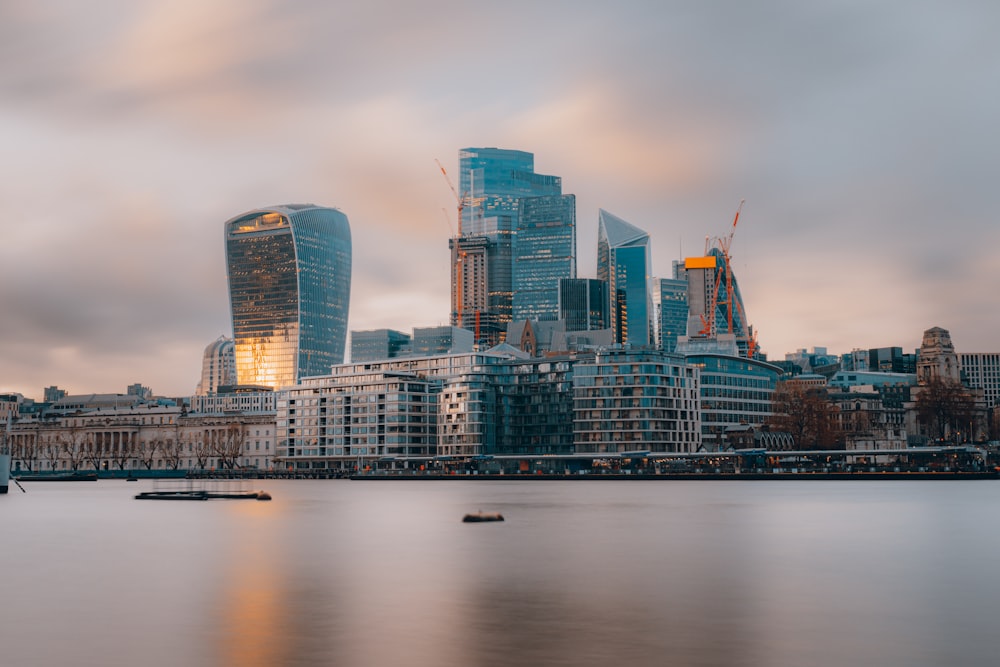 a view of the city of london from across the river
