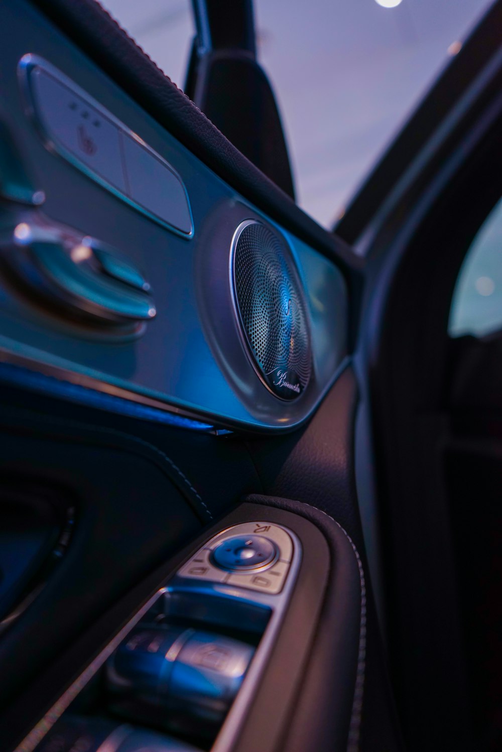 a close up of a car dashboard with a radio