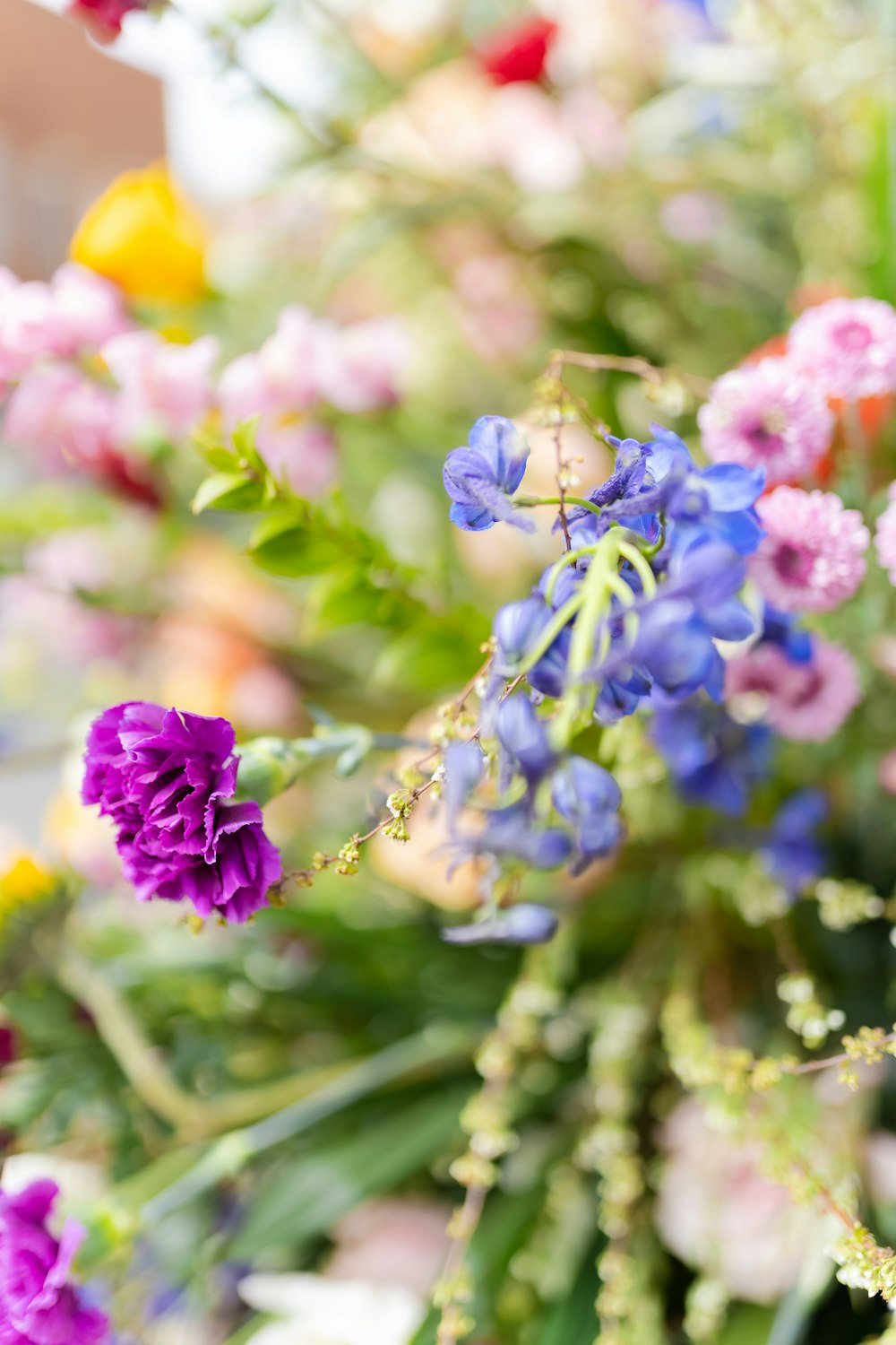 a bunch of flowers that are in a vase