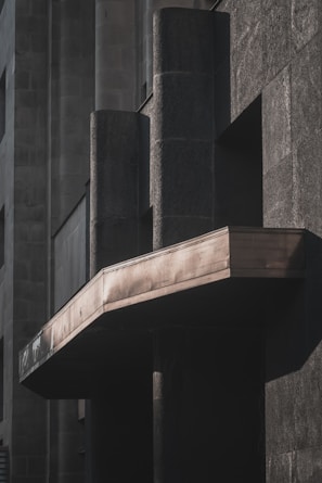 Dark-toned architectural detail with a dramatic shadow play.