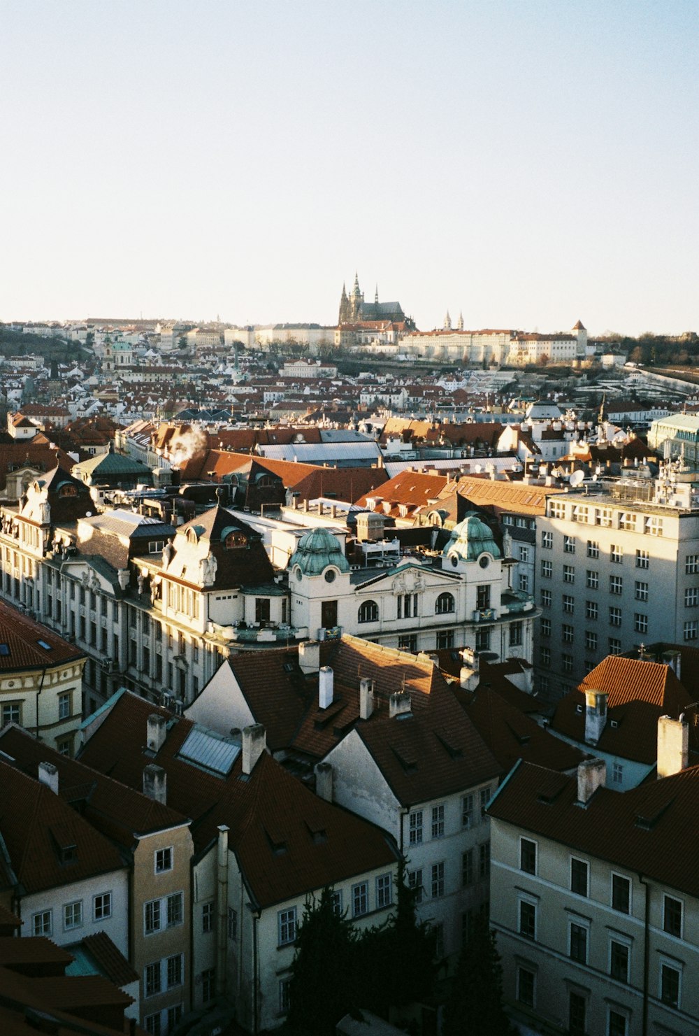 a view of a city from a high point of view