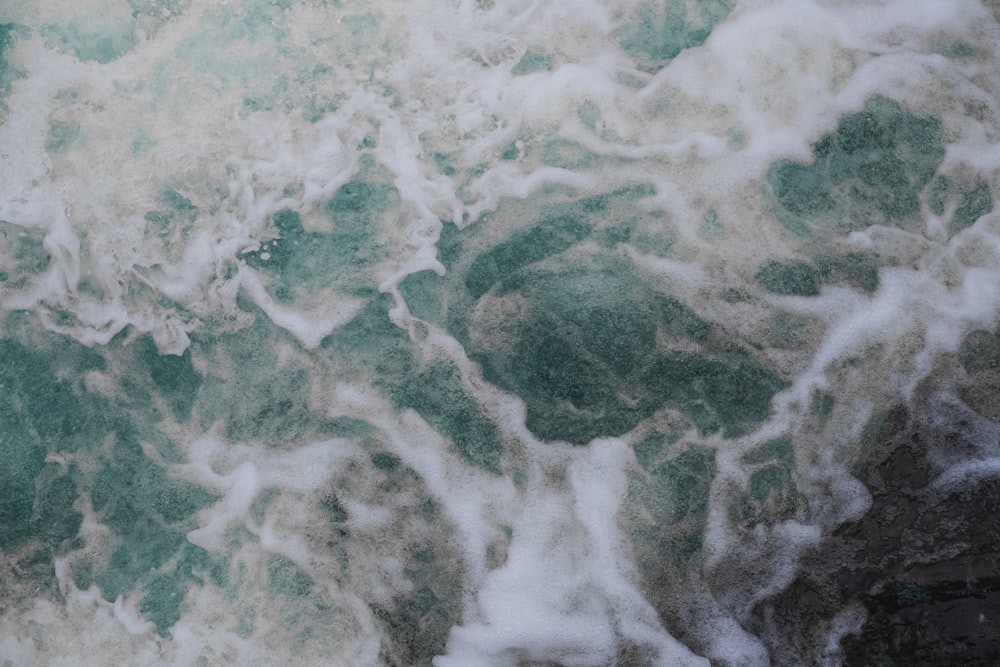 a close up of a wave in the ocean