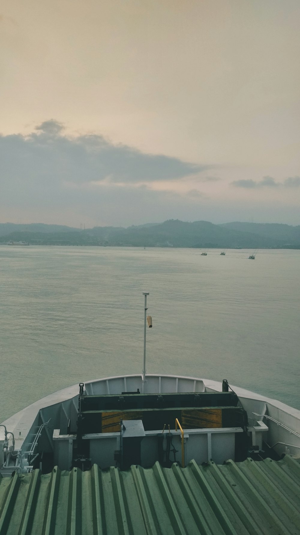 a view of a body of water from a roof