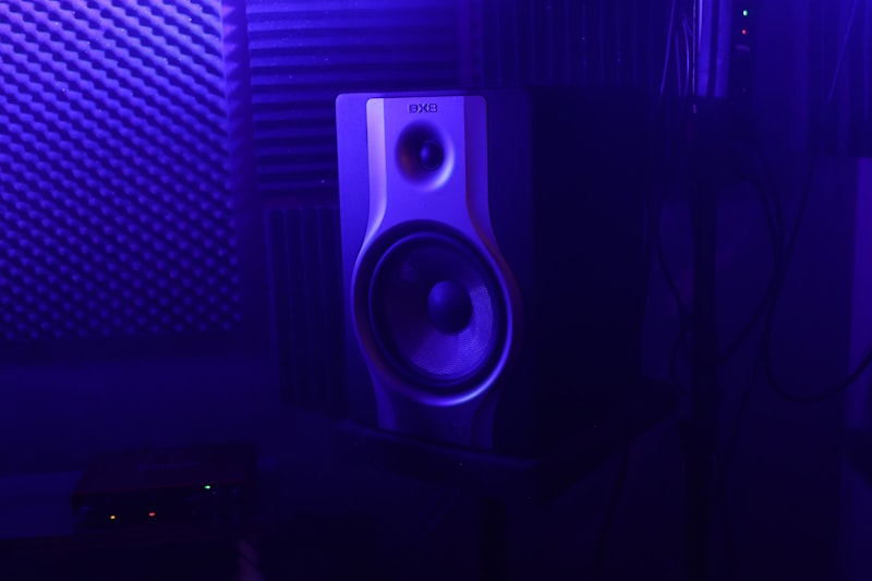 Studio monitor speakers for testing 808 bass frequency response