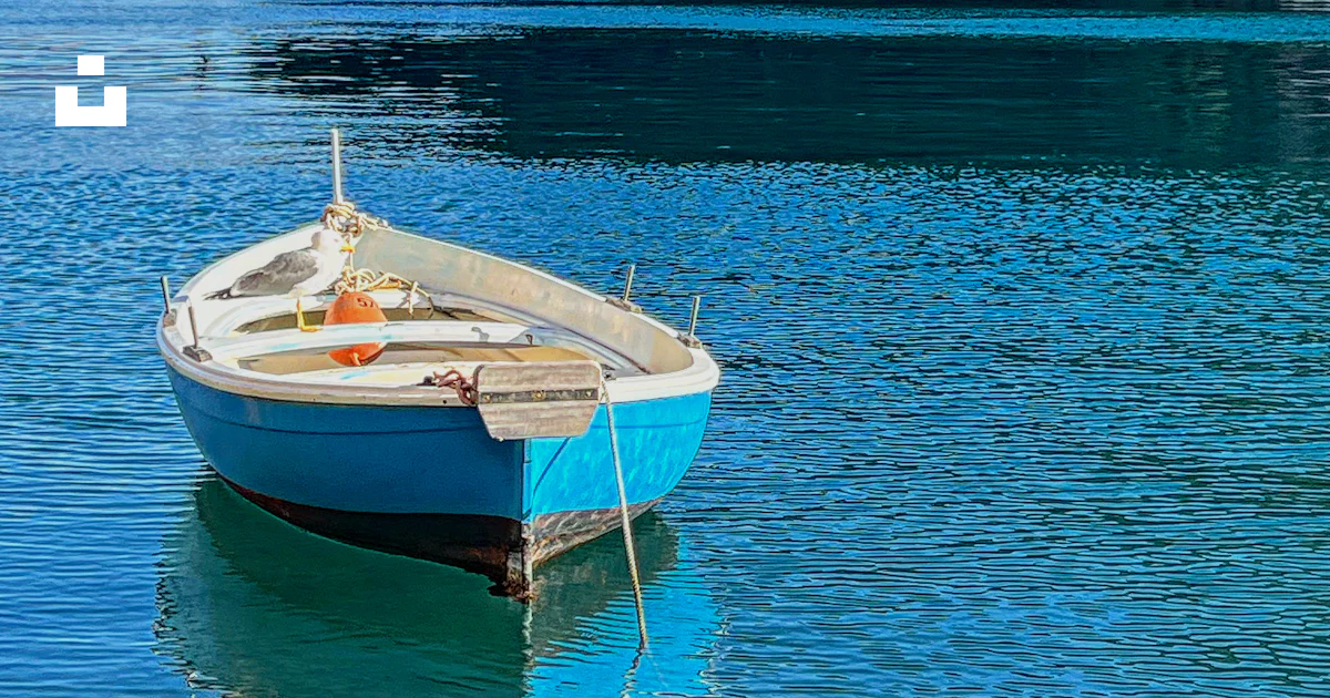 Boat Floading A small boat floating on top of a body of water photo – Free Italia ...
