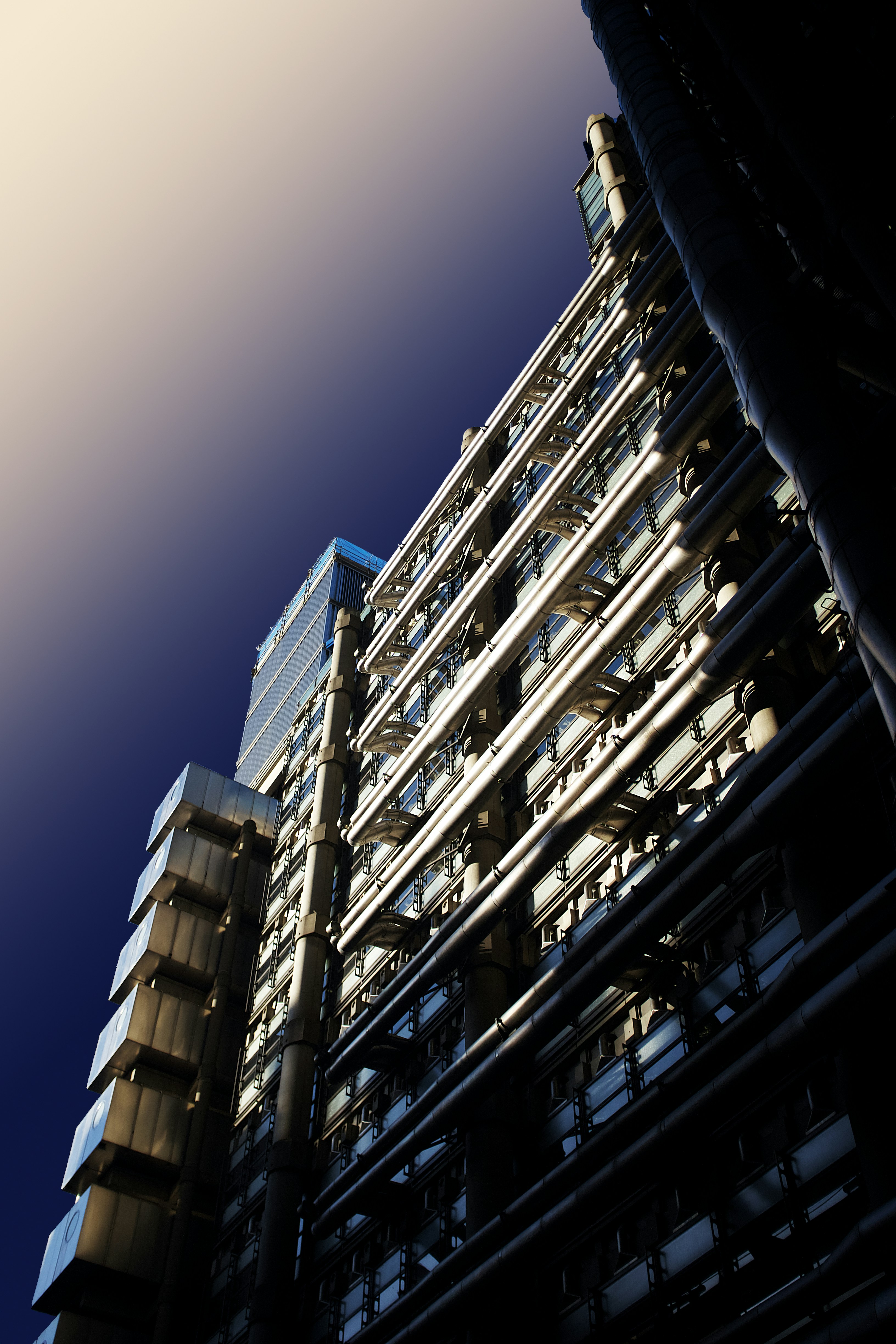 a very tall building with lots of windows