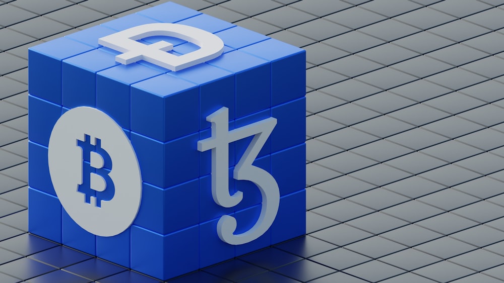 a blue block with the number thirteen on it