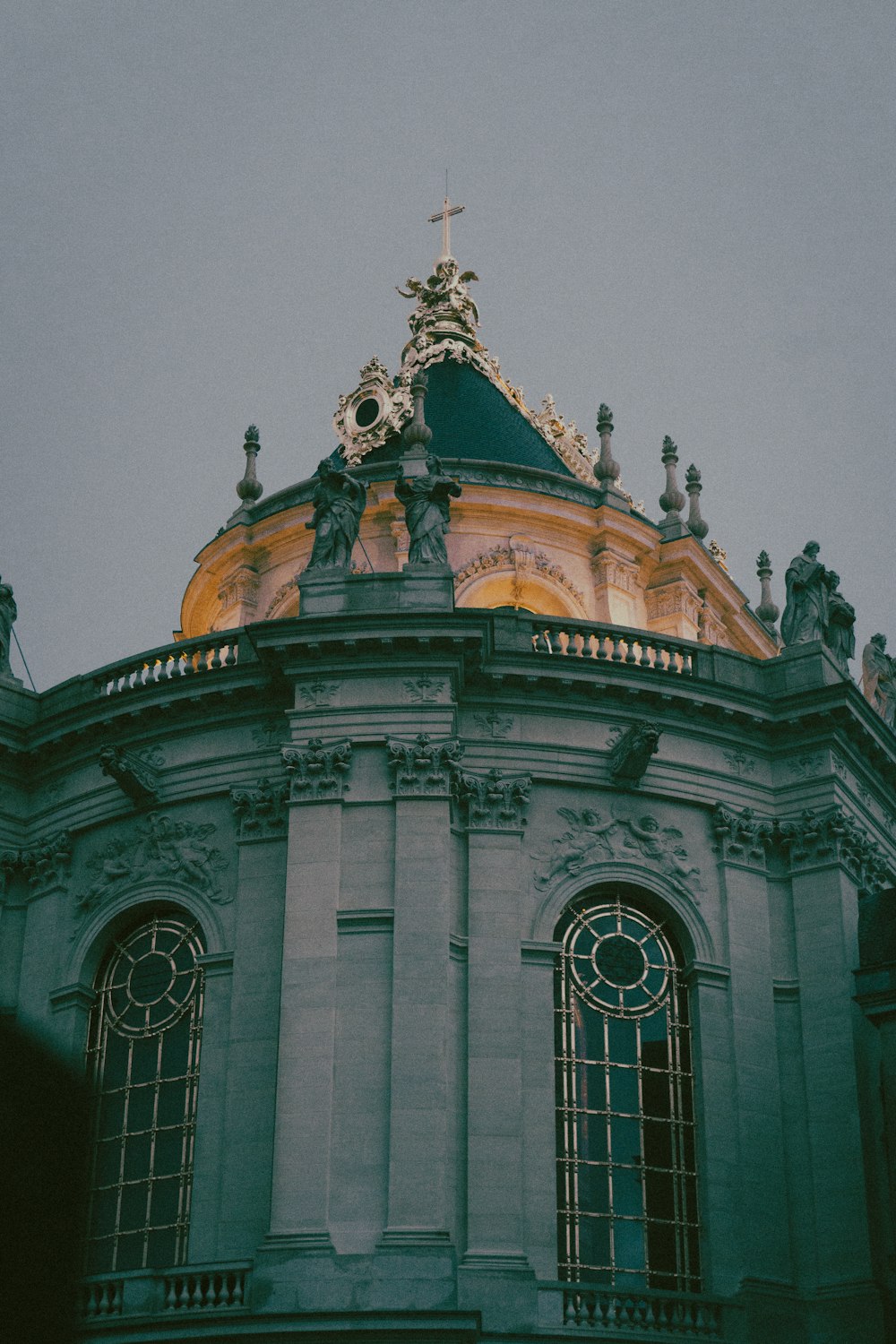 a large building with a clock on the top of it