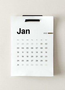 a calendar with the word jan on it