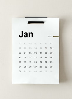 Calendar with billing subscription concept