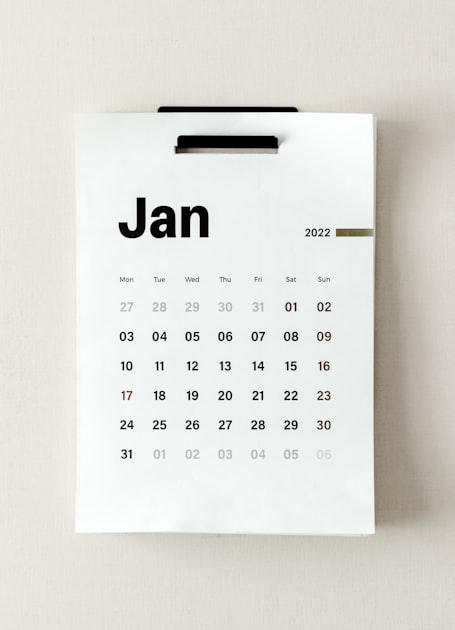 Calendar with billing subscription concept