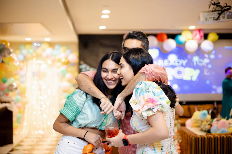 Family celebrating together at a birthday party