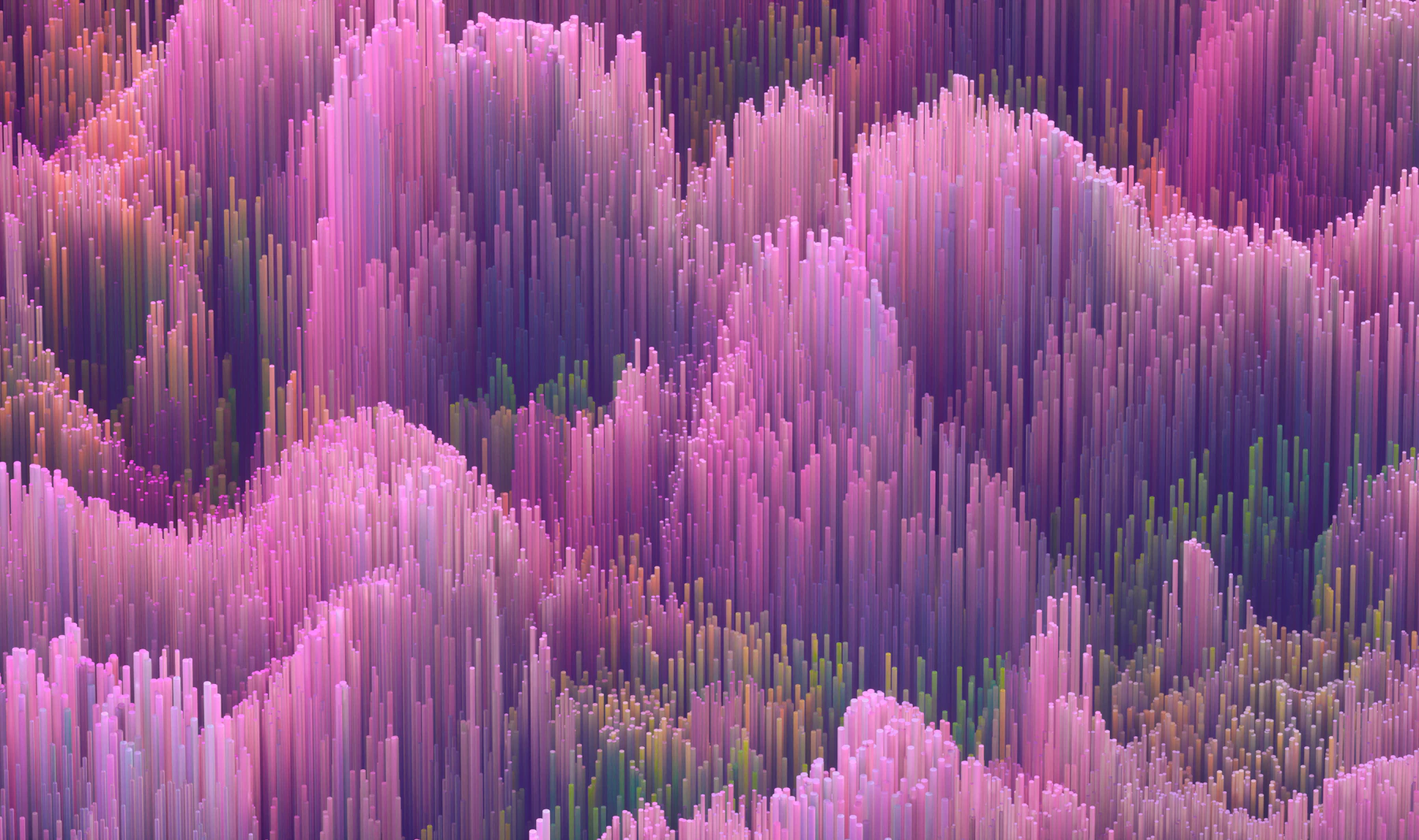 Visualización de datos abstracta sobre fondo oscuro