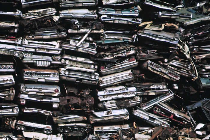 old cars junkyard