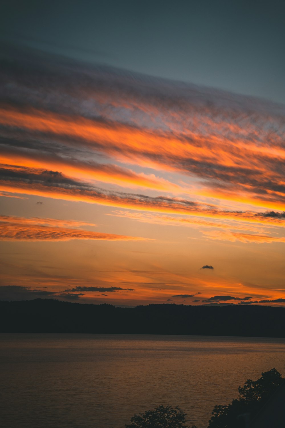 a beautiful sunset over a body of water