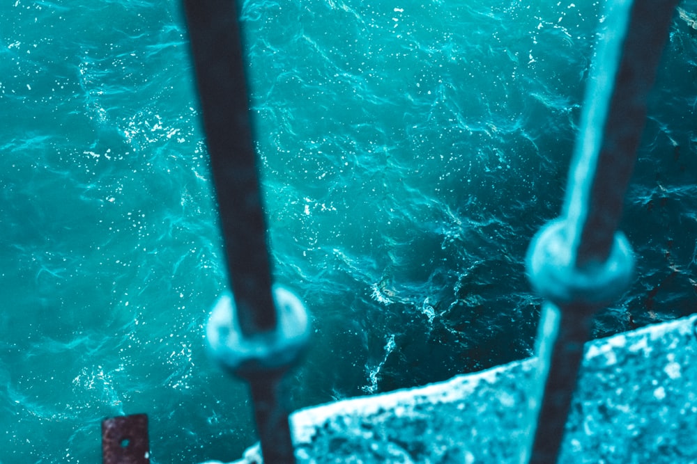 a view of the ocean from a boat