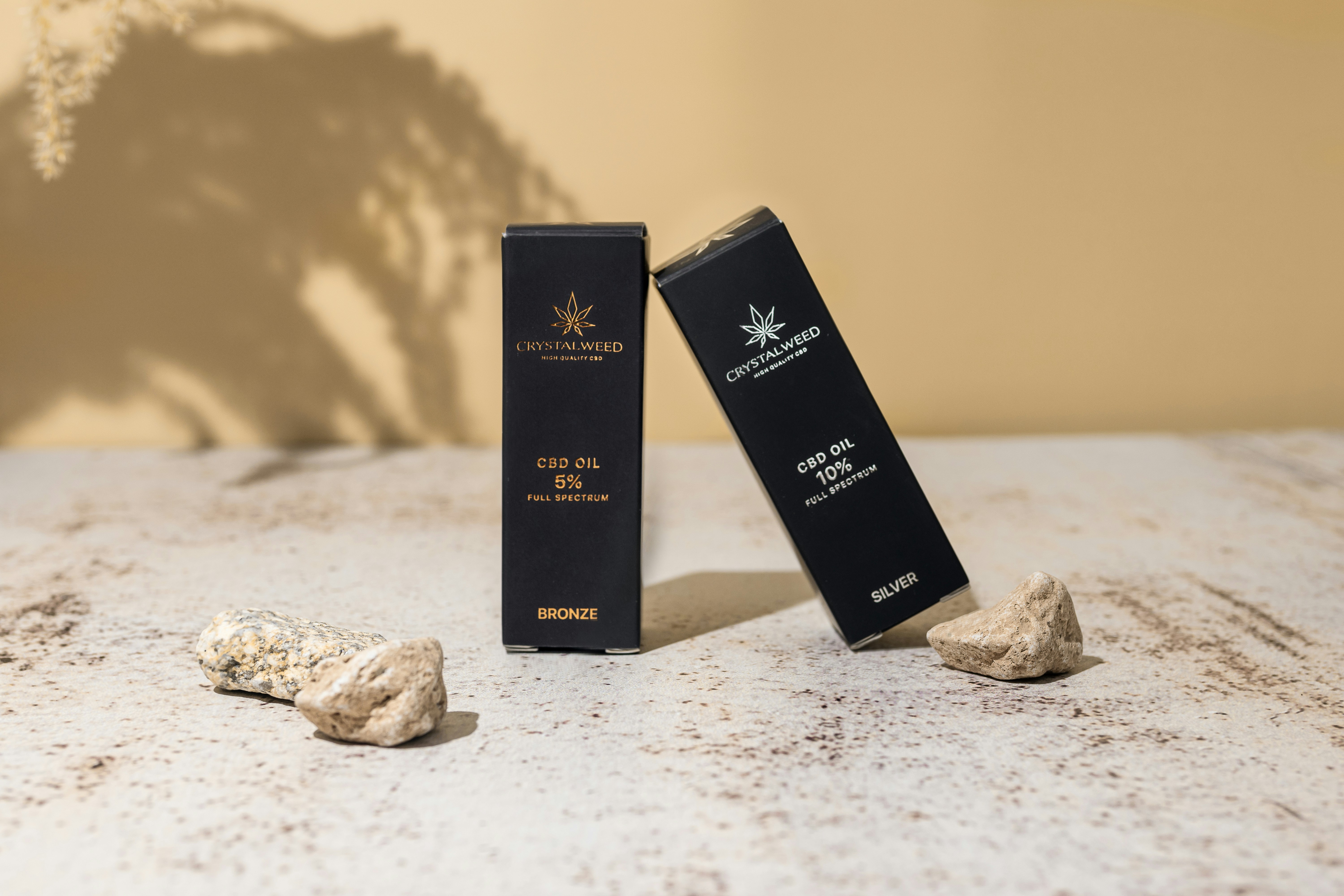 a couple of boxes sitting on top of a table