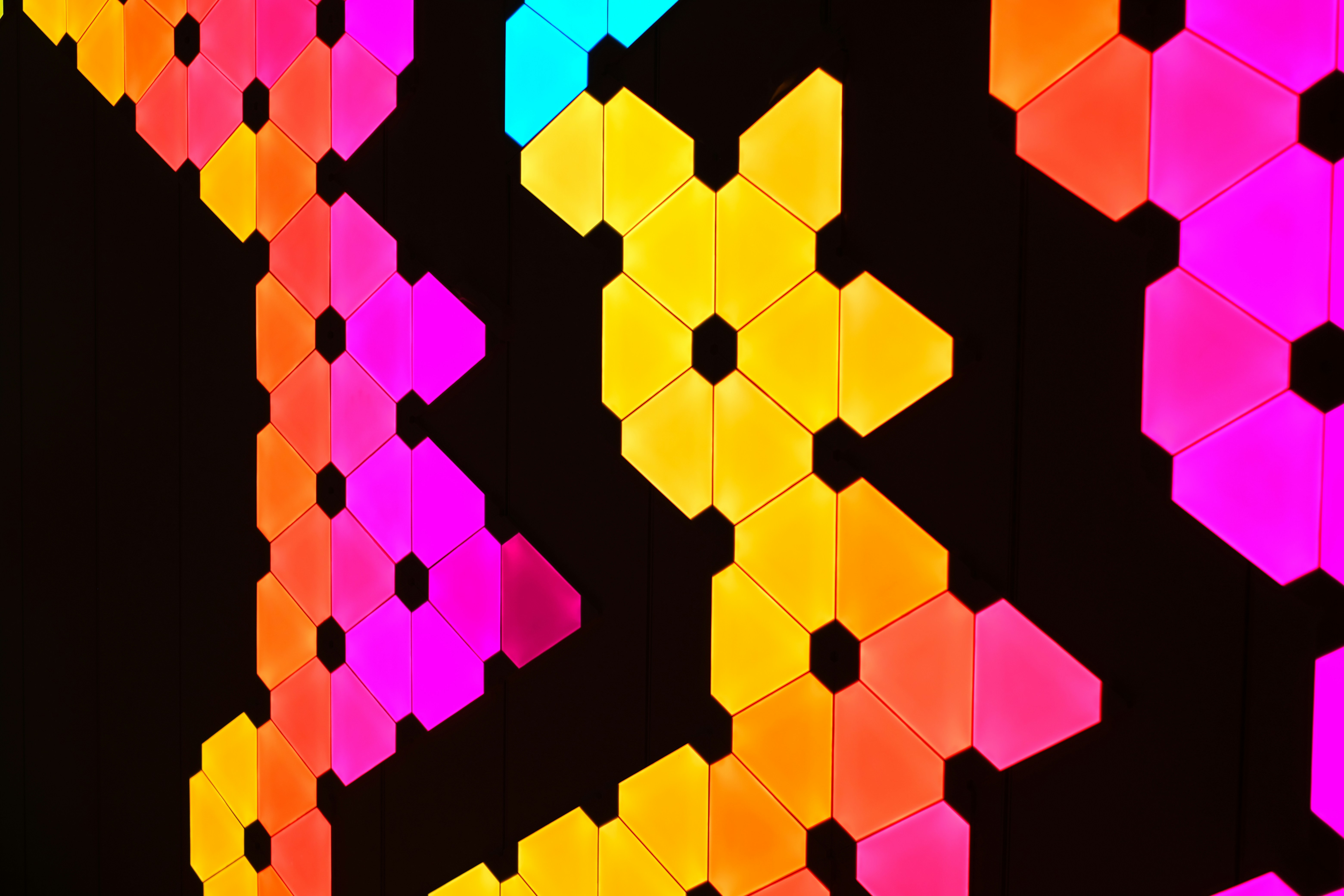 Colored lights abstract infographic