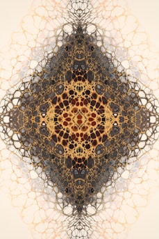 a picture of an intricate design on a wall