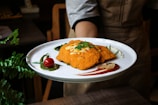 A beautifully plated halal meal ready to be served.