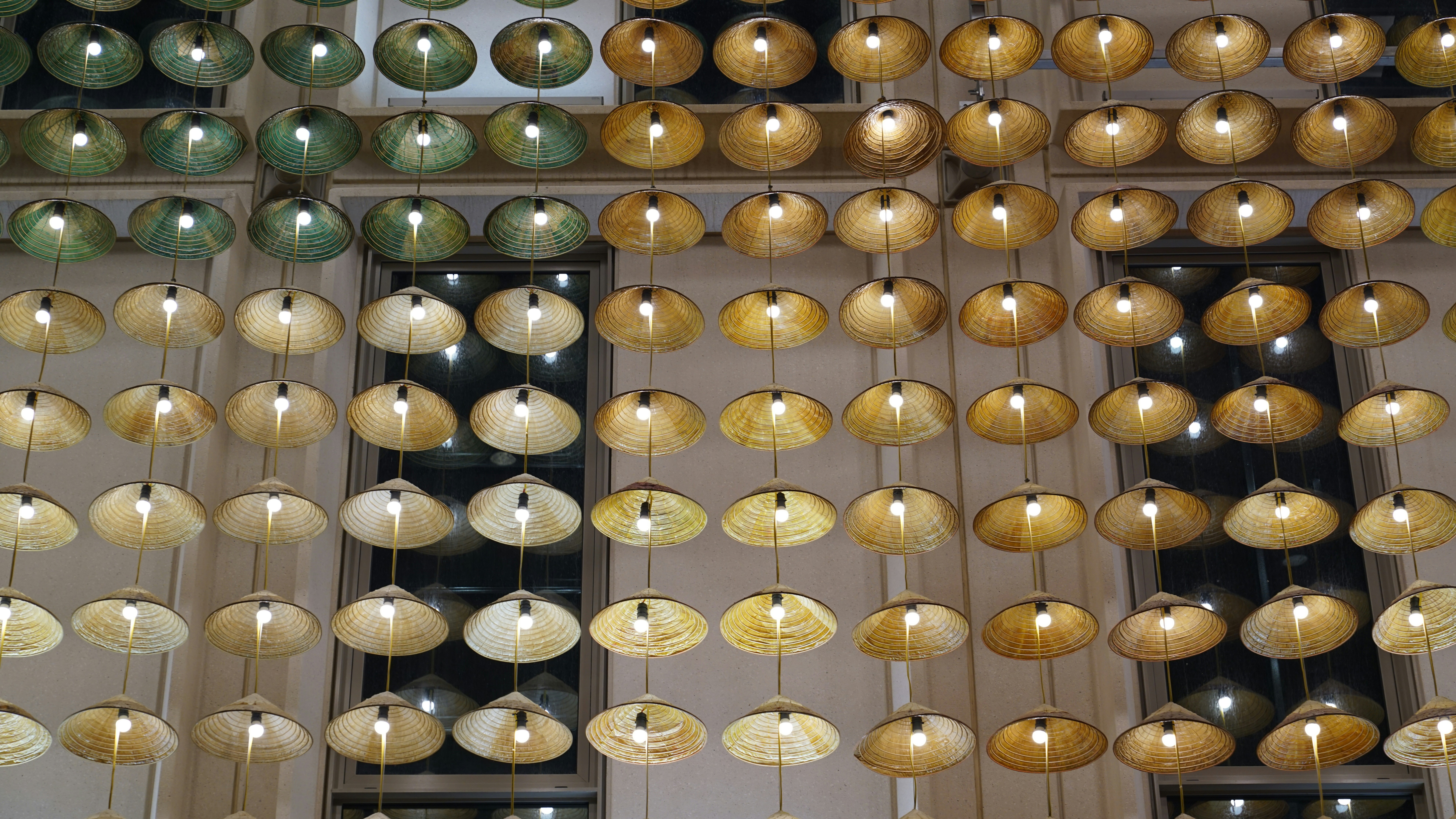 a room filled with lots of different colored lights