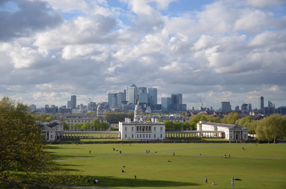 a view of a city from a distance