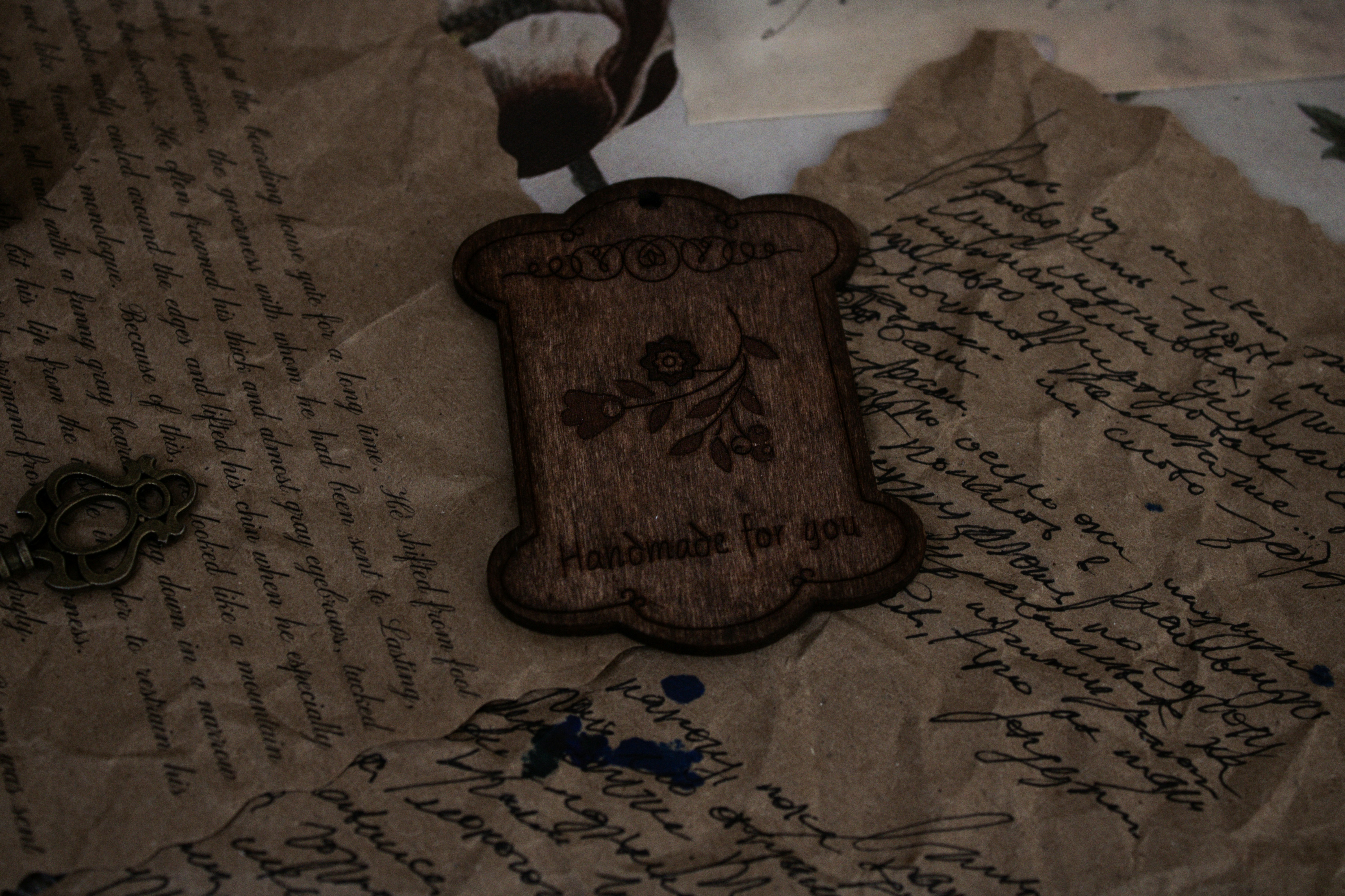 engraved plaque closeup