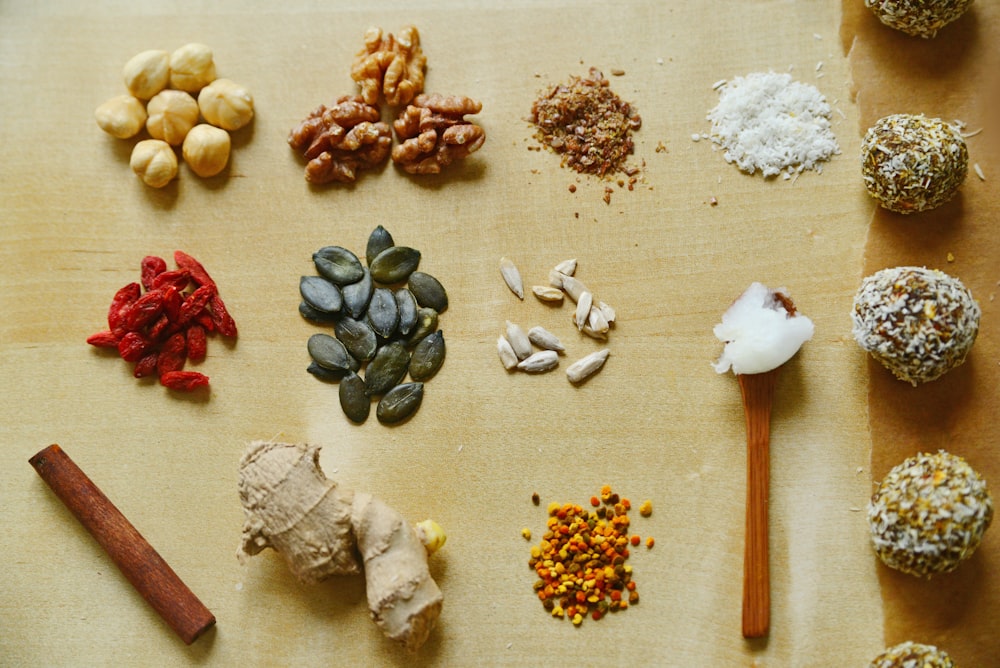 a table topped with lots of different types of food