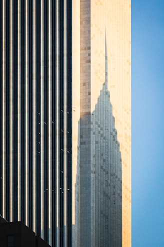 Shadow of the Empire State Building in New York