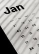 a calendar with the word jan on it
