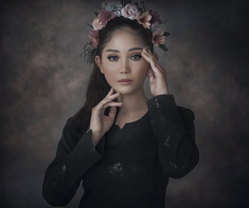 Floral crown sophistication