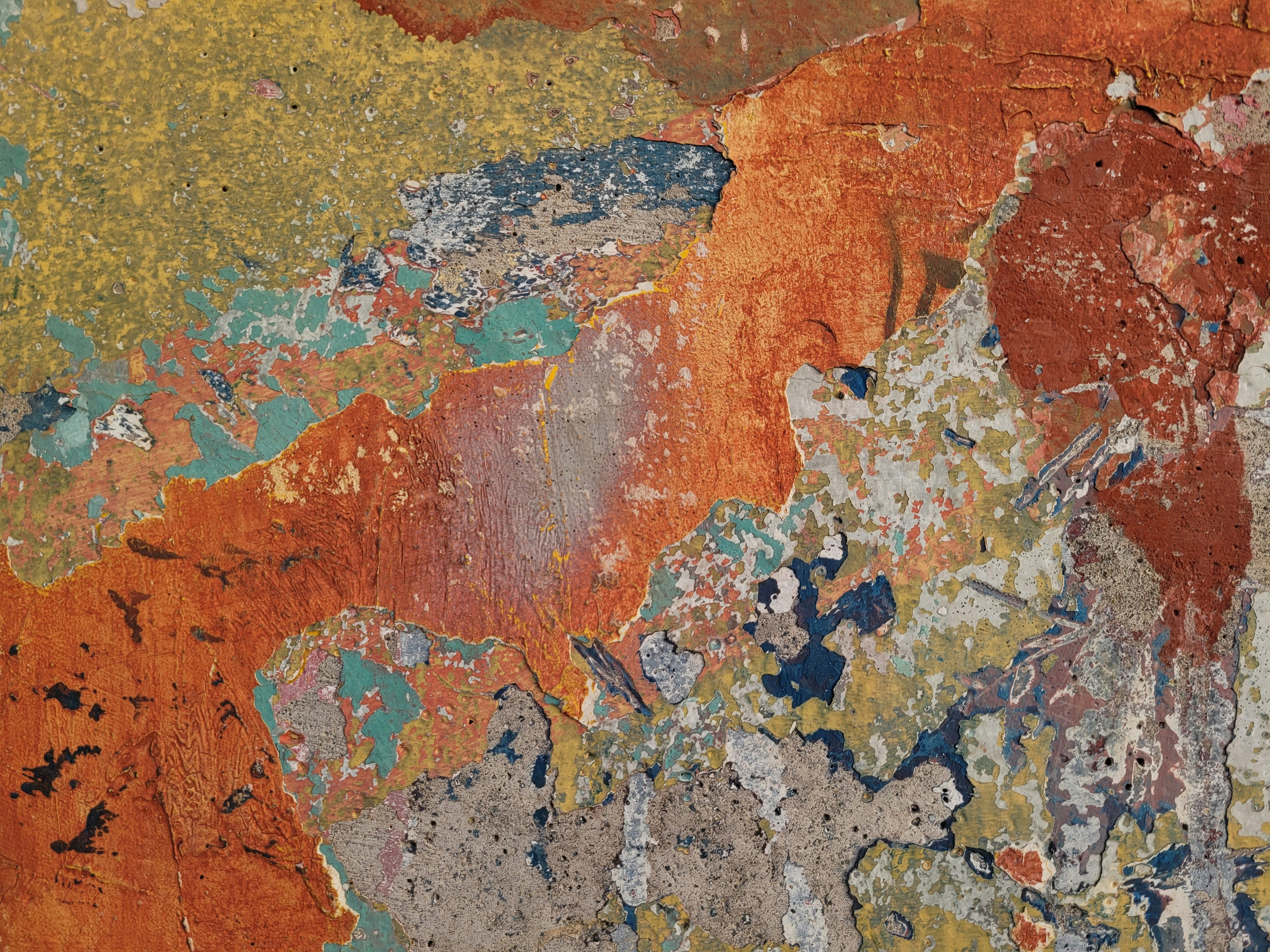 Warm colored textured wall