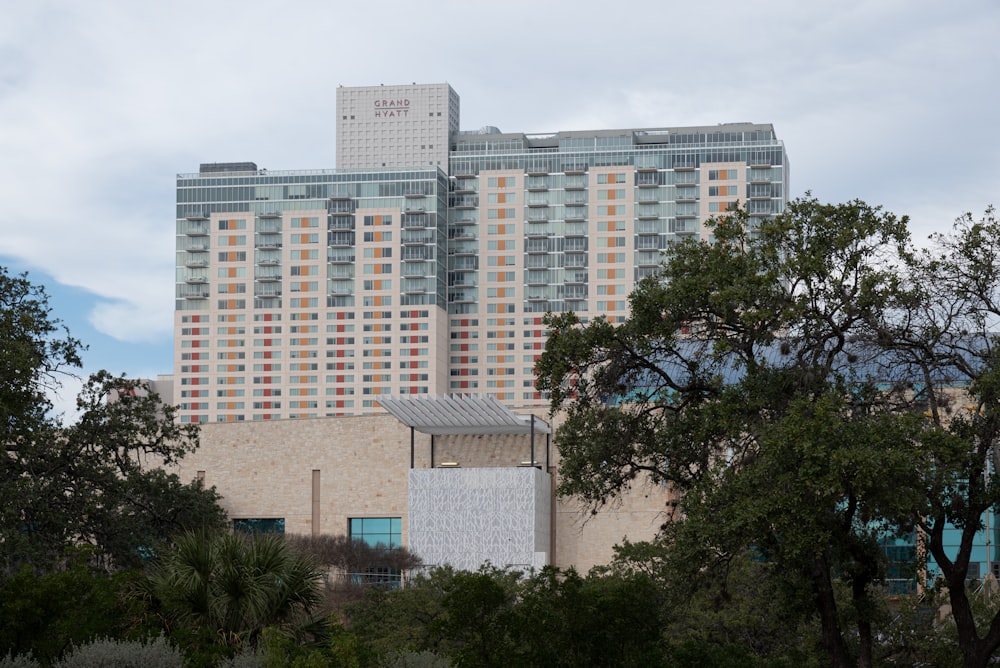 a very tall building with a lot of windows