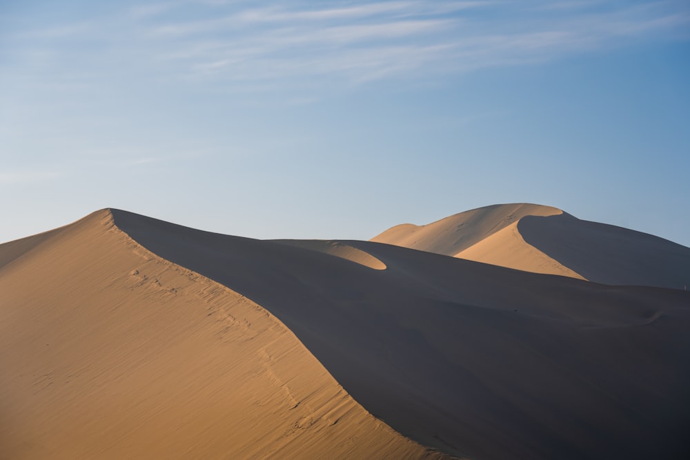 砂漠の砂丘のグループ