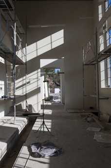 travaux d'aménagement du showroom