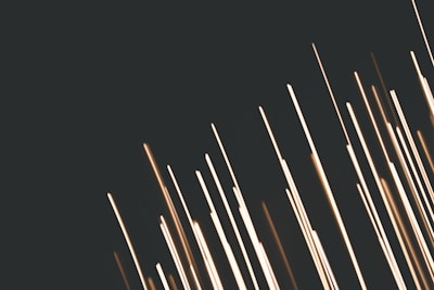 a bunch of sticks that are in the dark