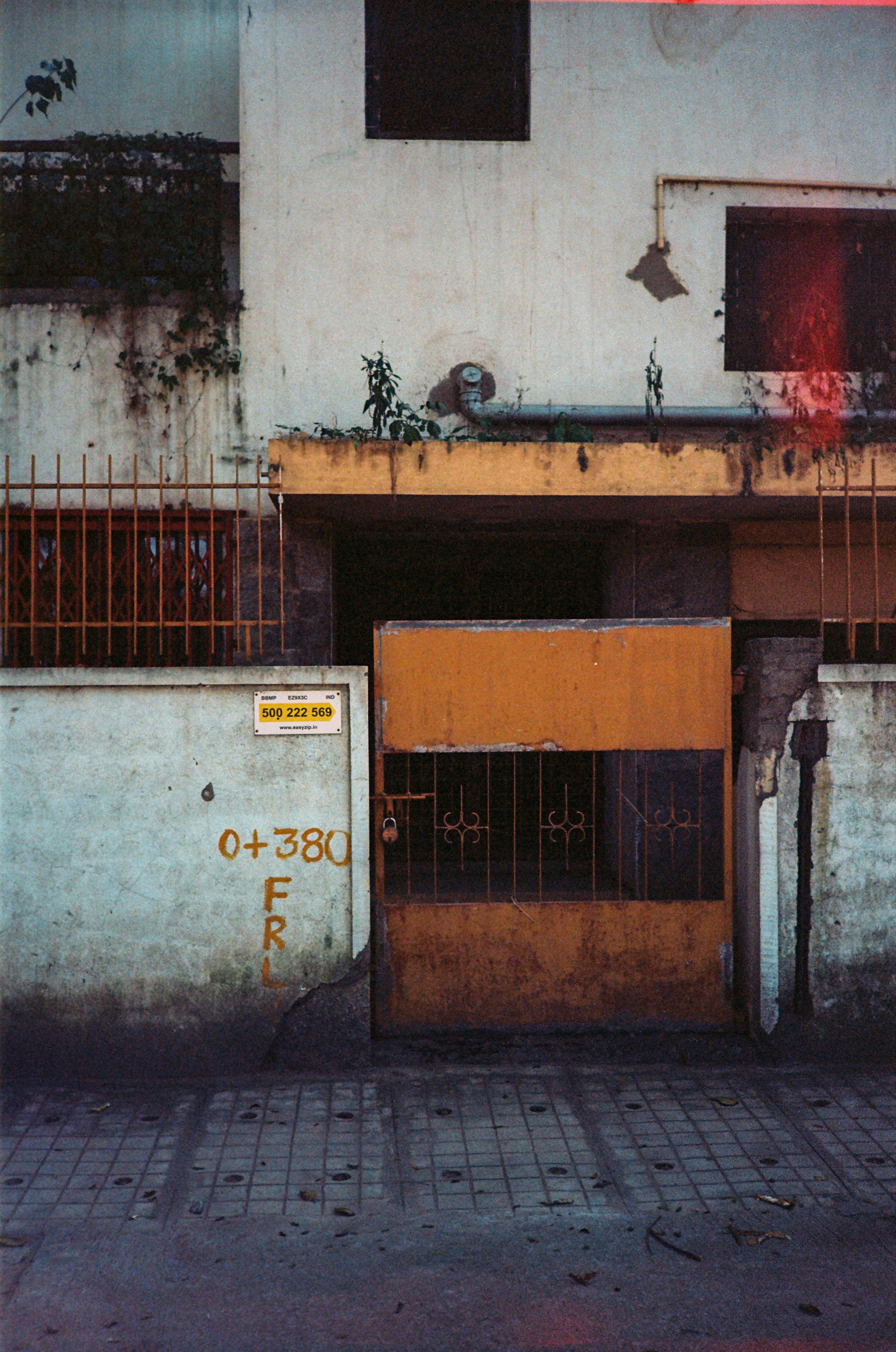 a building with graffiti on the side of it