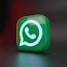 a green square button with a green whatsapp icon