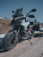 A rugged off-road bike ready for adventure, displayed at Varsha Velocity.