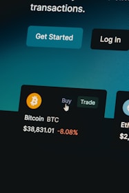 a screen shot of a cell phone with bitcoin on it