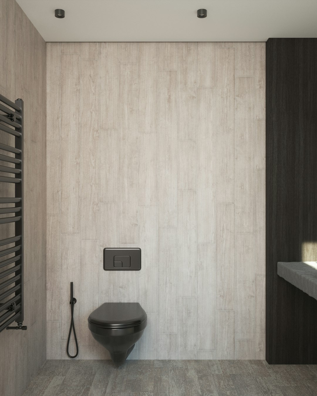 a bathroom with a toilet and a radiator
