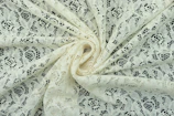 a white and black lace fabric