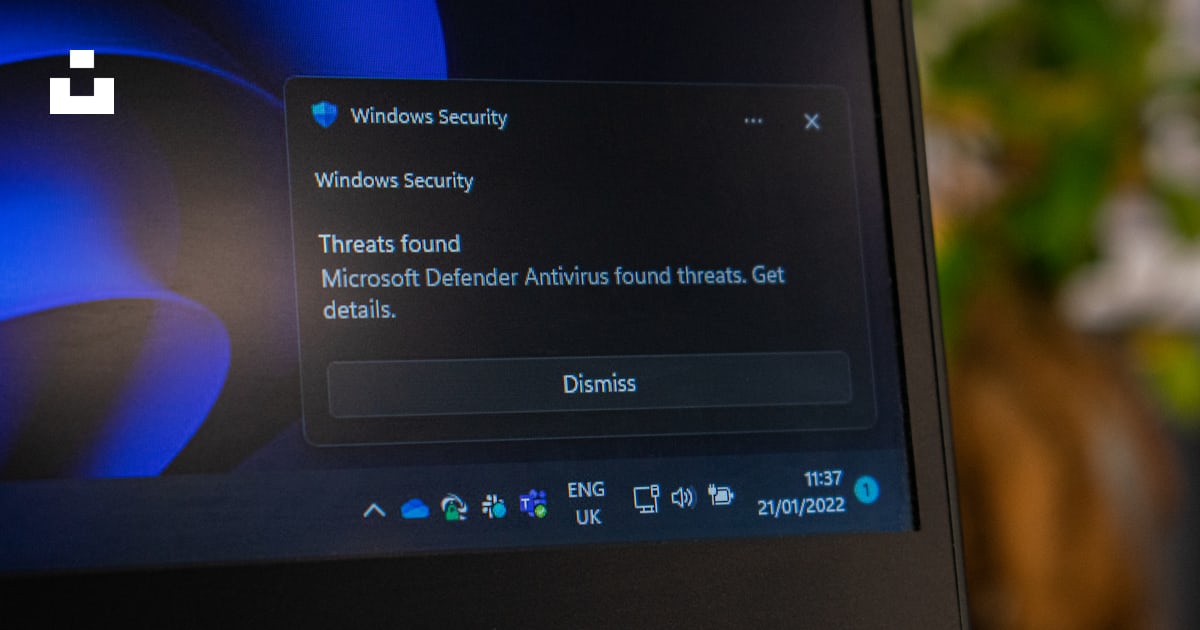 The screen of a laptop with the windows security button highlighted ...