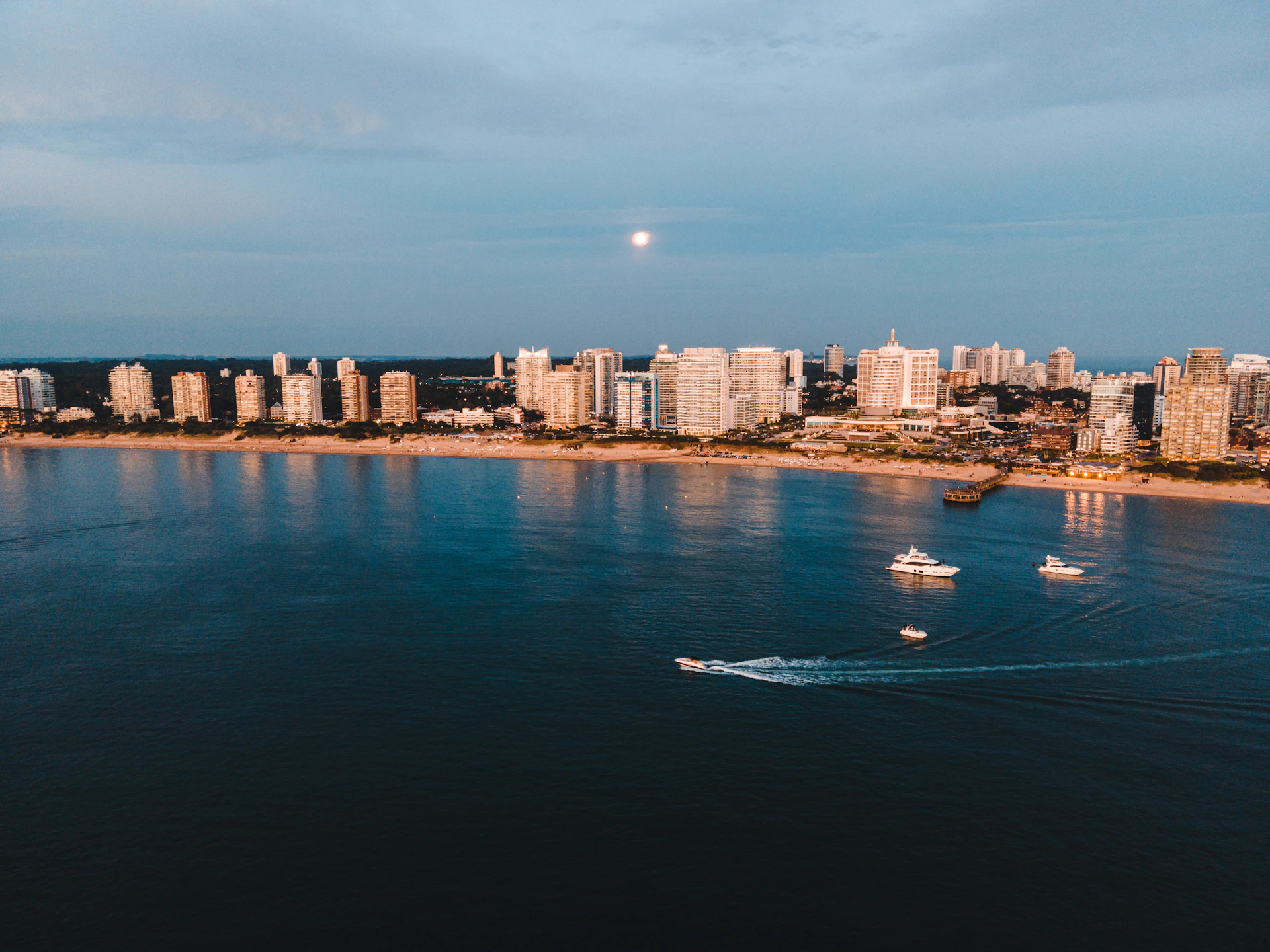 a view of a city and a body of water