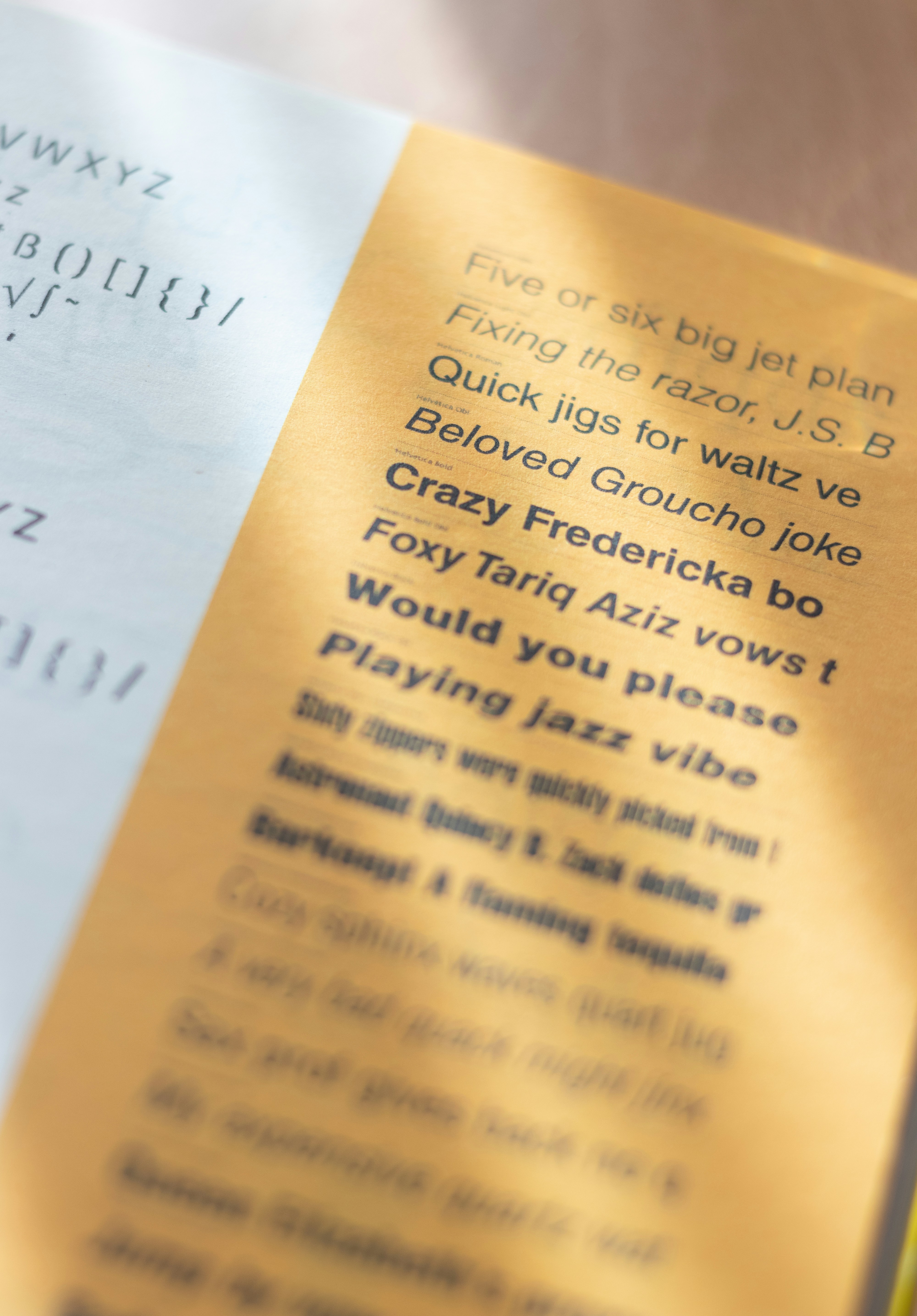 a close up of a menu on a table