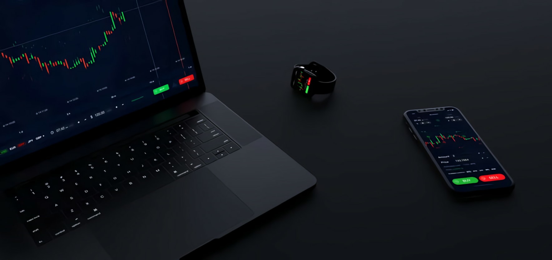Trader checking crypto data dashboards on a mobile device