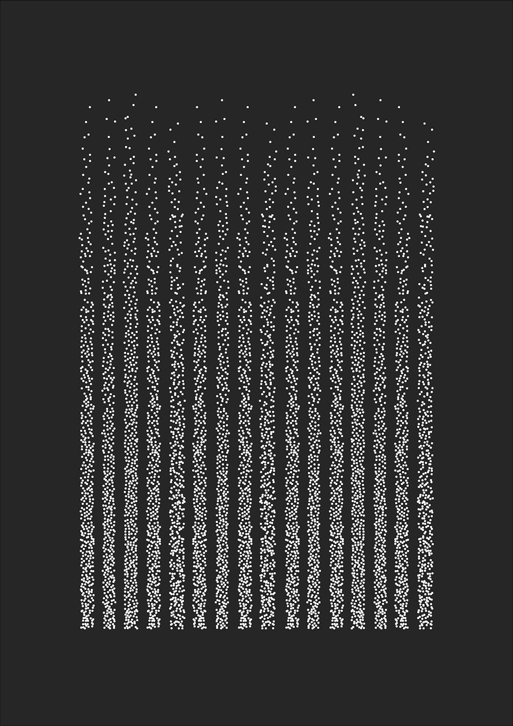 a black and white photo of a number of dots